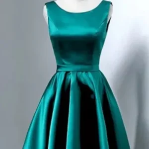 Bleu sarcelle courte junior robes semi-formelles robe de soirée