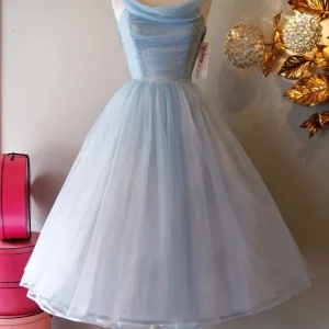 Robe de soirée vintage Robe de bal des années 1950 Robe de soirée Robe de soirée bleue vintage Robe de bal vintage SSD010