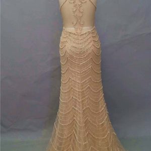 Sleeveless Black Sequin Mermaid Prom Dress for Formal Events